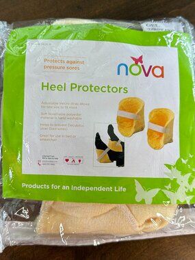 Nova Heel Protectors - Adjustable/Breathable/Washable - Protect Against Sores
